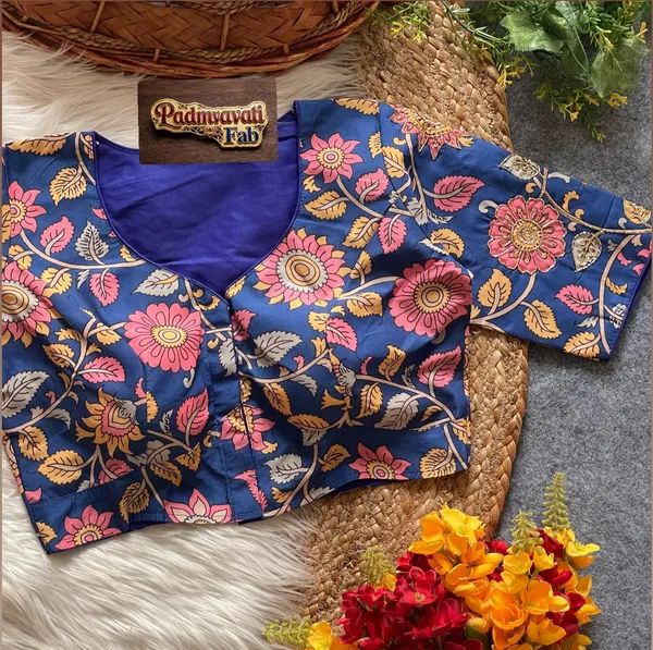 Blue_Silk_Zardozi_Embroidered_Blouse_For_Women