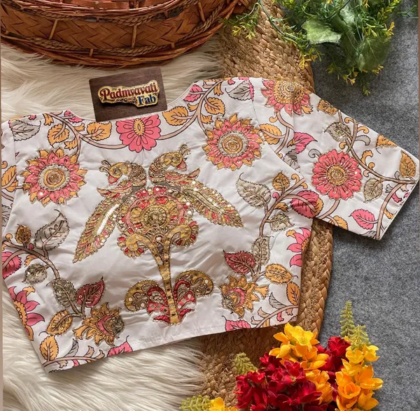 White_Silk_Zardozi_Embroidered_Blouse_For_Women