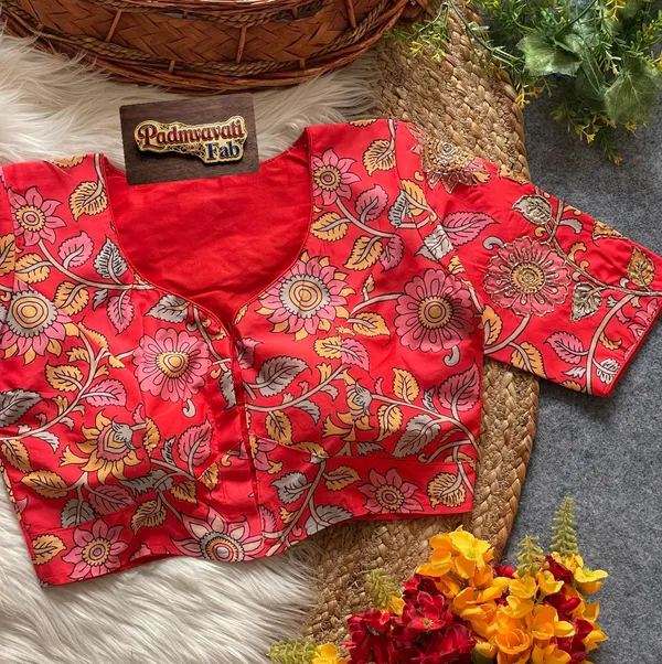 Red_Silk_Zardozi_Embroidered_Blouse_For_Women