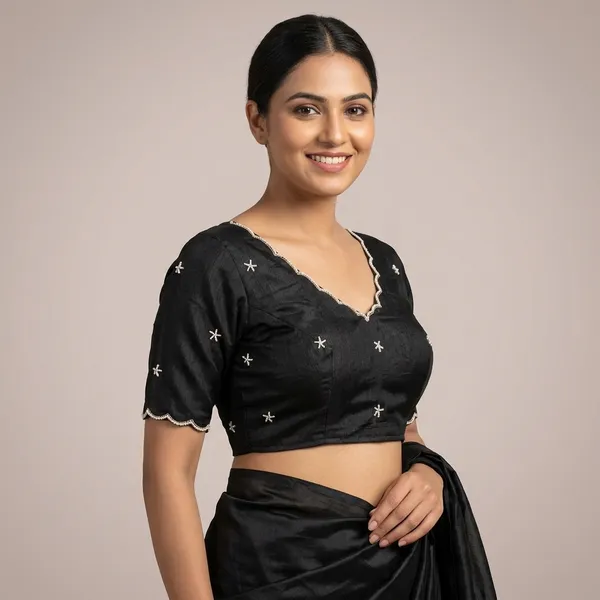 Black_Cotton_Silk_Pearl_Embroidered_Blouse_For_Women
