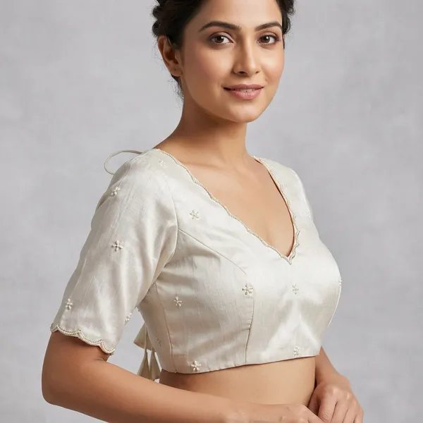 White_Cotton_Silk_Pearl_Embroidered_Blouse_For_Women