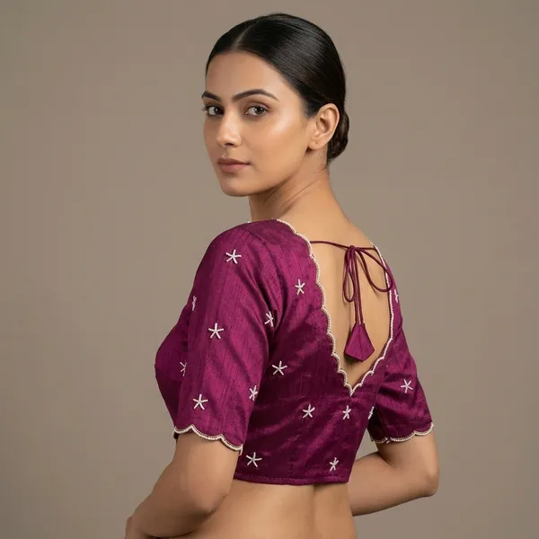 Wine_Cotton_Silk_Pearl_Embroidered_Blouse_For_Women