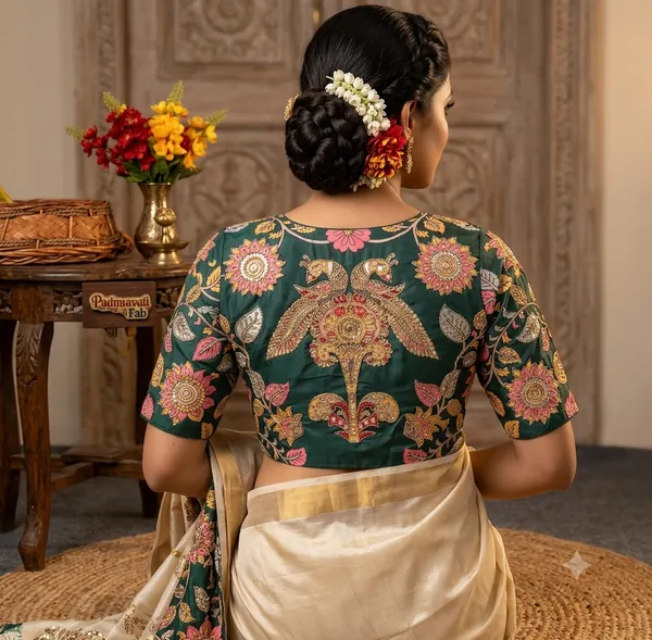 Green_Silk_Zardozi_Embroidered_Blouse_For_Women