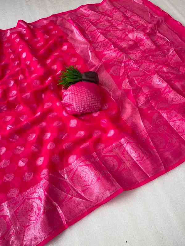 Georette_Soft_Silk_Saree_Banarasi_Silk_Saree_Trending_Colour