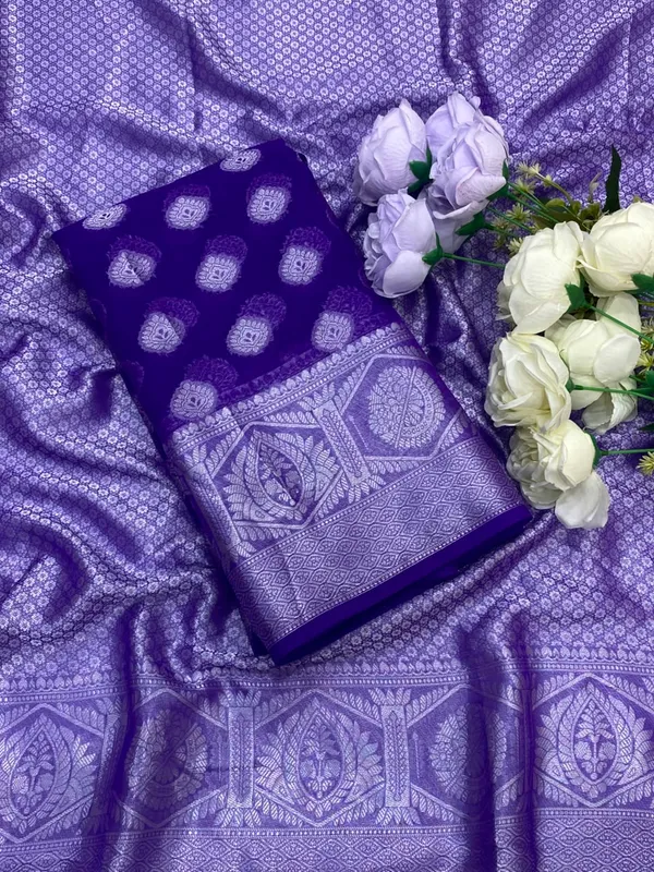 Georette_Soft_Silk_Saree_Banarasi_Silk_Saree_Trending_Colour