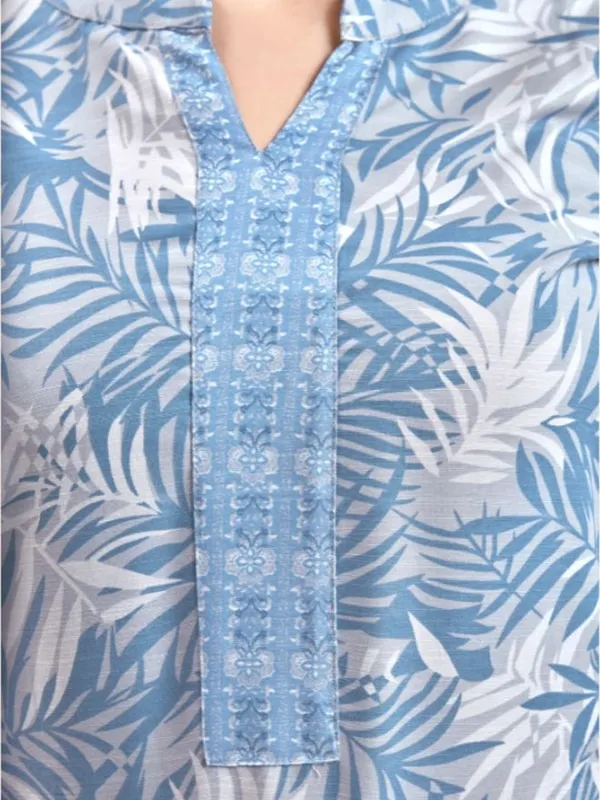 Light_Blue_Cotton_Straight_Kurta_Pant_Set_For_Women