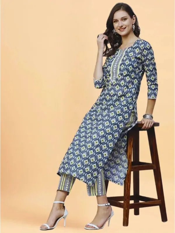 Dark_Blue_Cotton_Straight_Kurta_Churidar_Set_For_Women