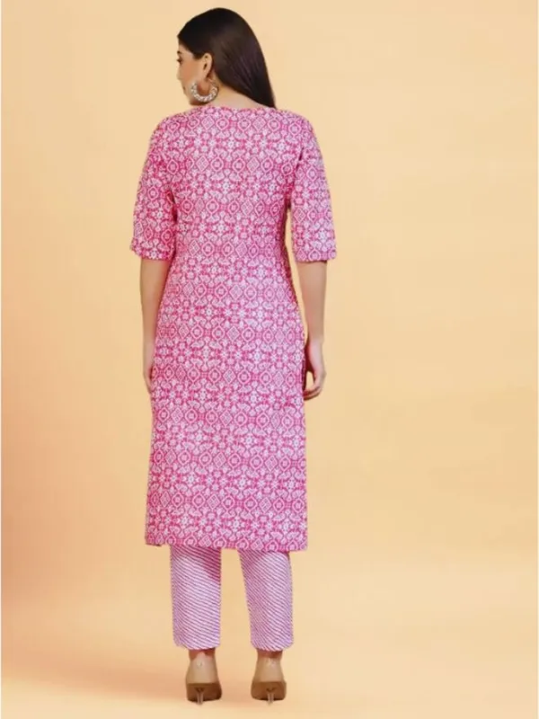 Pink_Cotton_Straight_Kurta_Pant_Set_For_Women