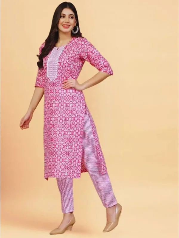 Pink_Cotton_Straight_Kurta_Pant_Set_For_Women