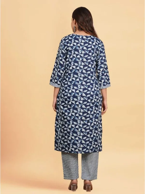 Multicolor_Cotton_Straight_Kurta_Pant_Set_For_Women