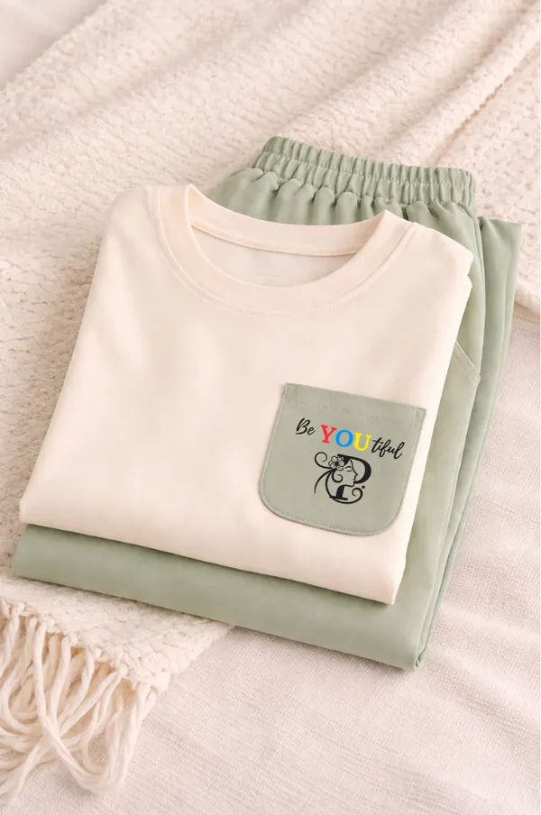 Womens_Minimal_Aesthetic_Co-Ord_Night_Suit_Set_|Women_Solid_Oversized_Night_Suit_Set_|_Half_Sleeve_T-Shirt_&_Straight_Pyjama_Set_for_Women