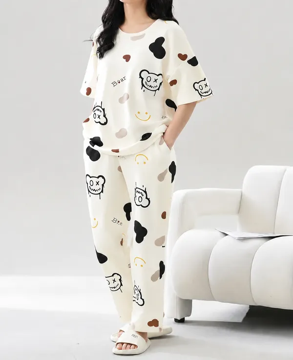 Trending_Korean_Aesthetic_Cartoon_Printed_Night_Suit_Set_for_Women