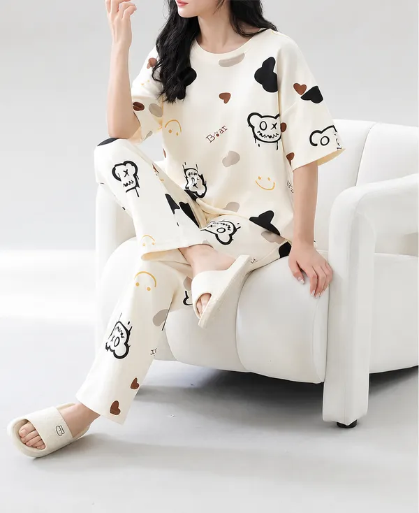 Trending_Korean_Aesthetic_Cartoon_Printed_Night_Suit_Set_for_Women