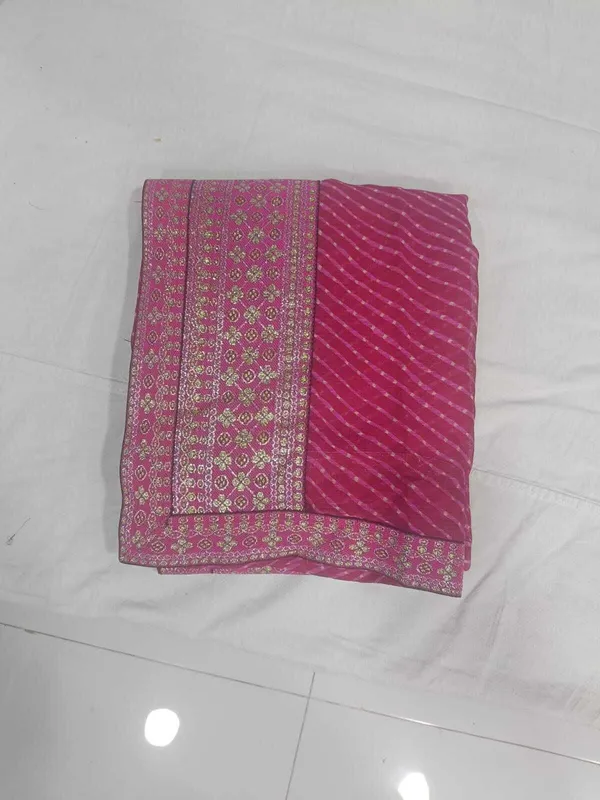 Pink_Georgette_Striped_Bollywood_Saree_For_Women