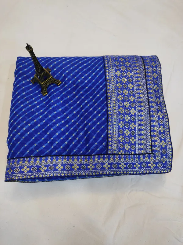 Blue_Georgette_Striped_Bollywood_Saree_For_Women