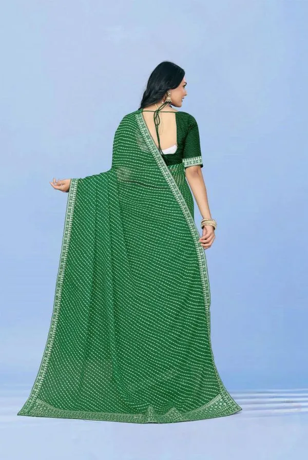 Green_Georgette_Laheria_Printed_Saree_For_Women