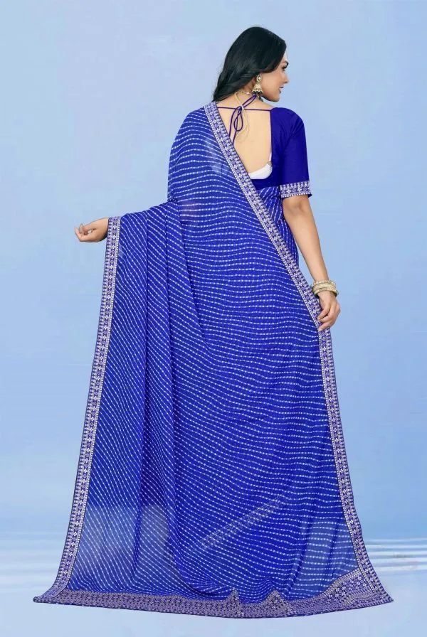 Blue_Georgette_Laheria_Printed_Saree_For_Women