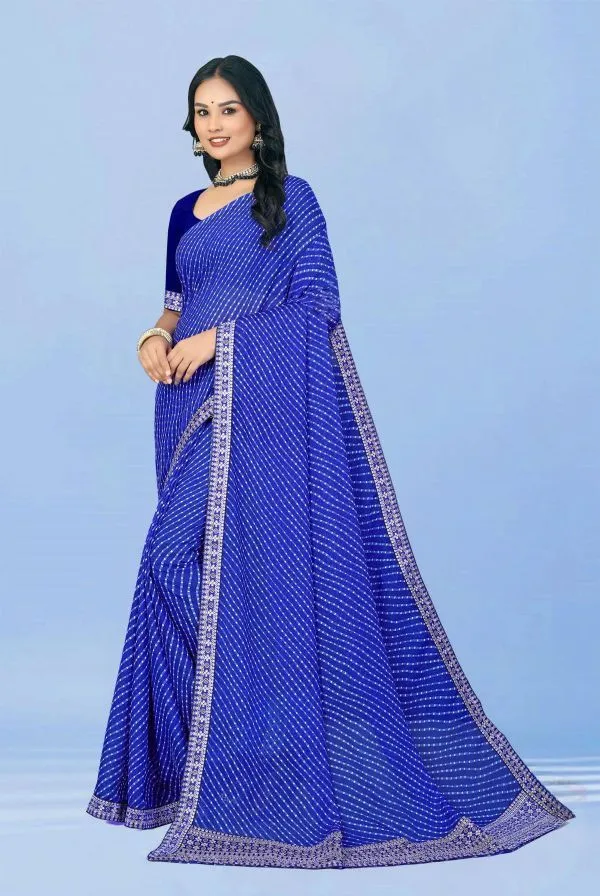 Blue_Georgette_Laheria_Printed_Saree_For_Women