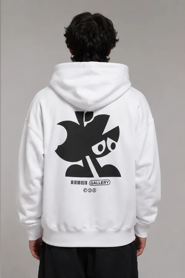 White_Men's_Cotton_Hoodie