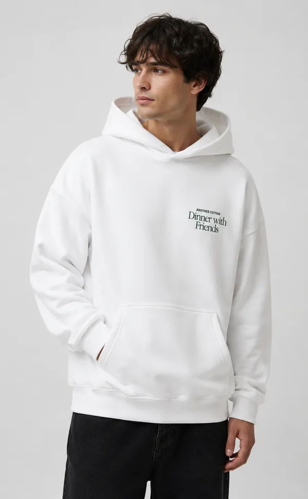 White_Men's_Cotton_Hoodie