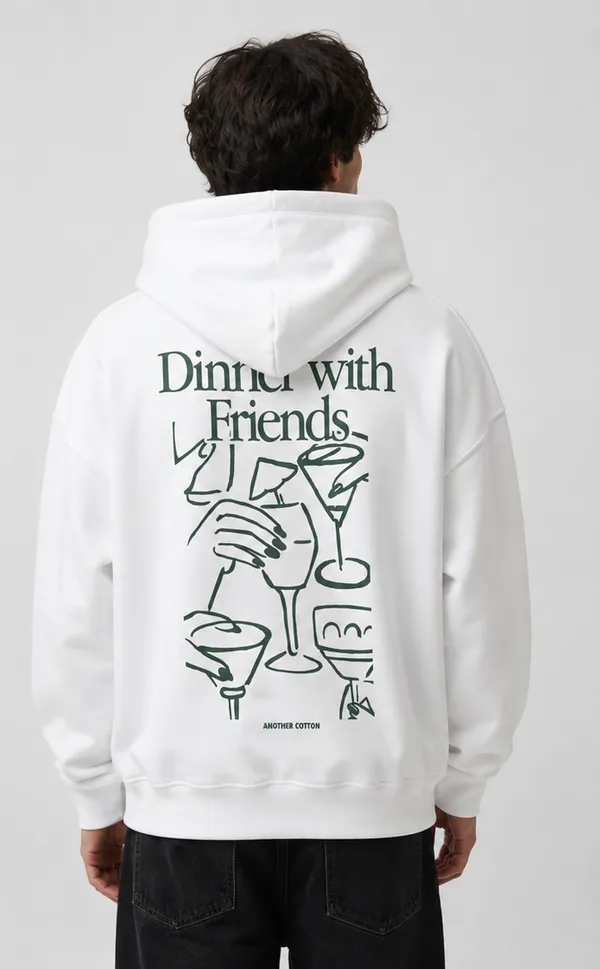 White_Men's_Cotton_Hoodie