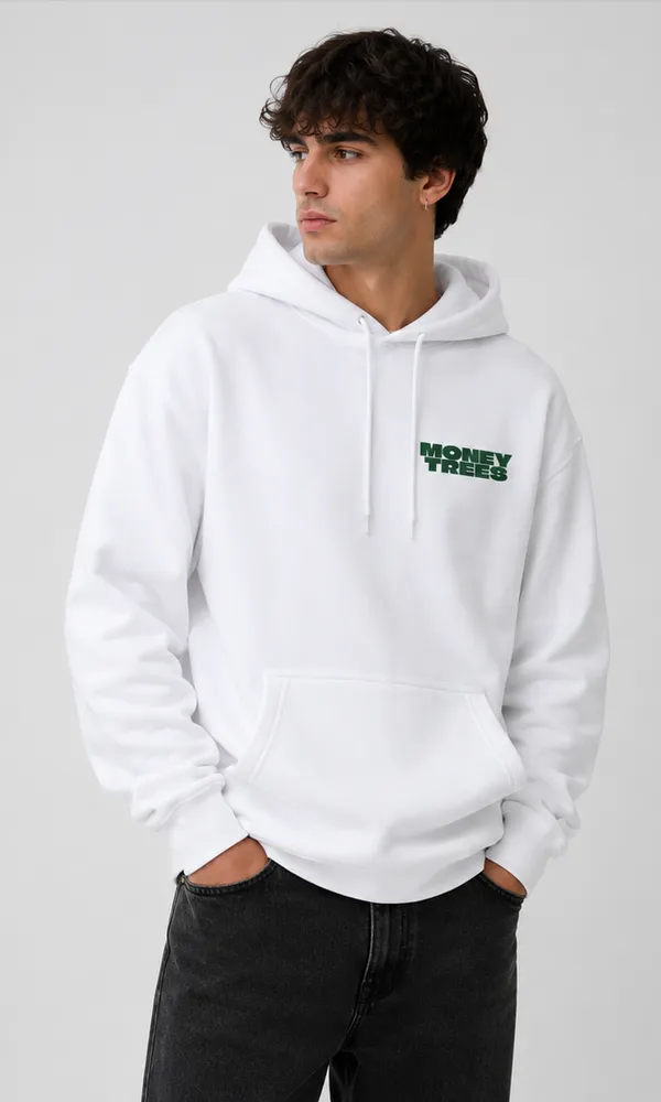 White_Men's_Cotton_Hoodie