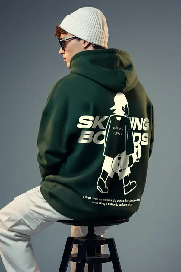 Dark_Green_Men's_Cotton_Hoodie