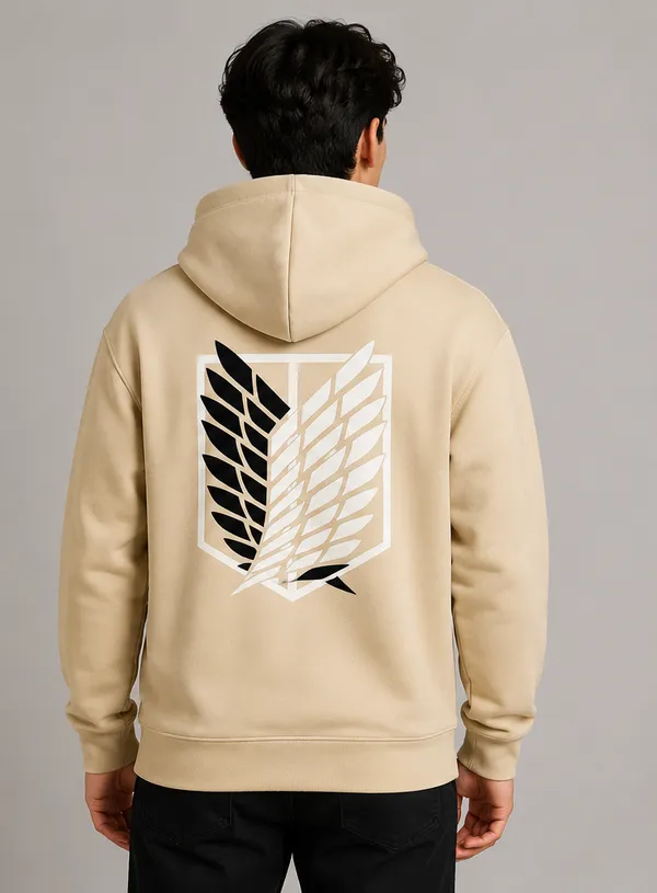 Beige_Men's_Cotton_Hoodie