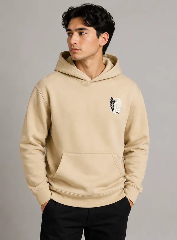Beige_Men's_Cotton_Hoodie