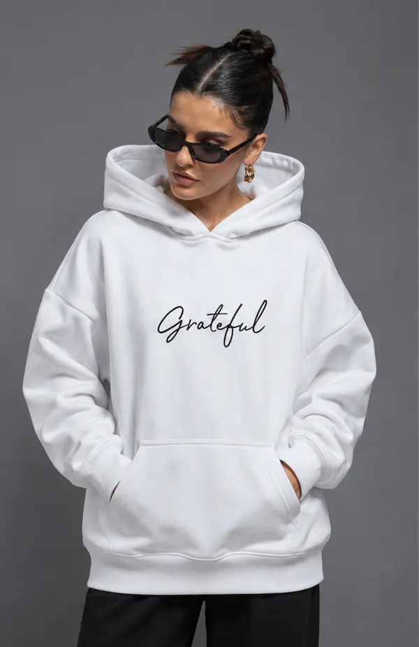White_Women's_Cotton_Hoodie
