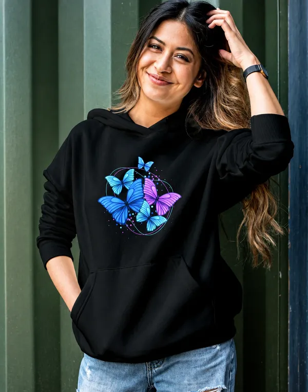 Black_Women's_Cotton_Hoodie