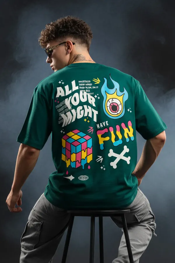 Green_Men's_Cotton_Oversize_T_shirt