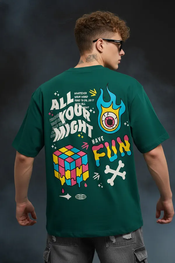 Green_Men's_Cotton_Oversize_T_shirt