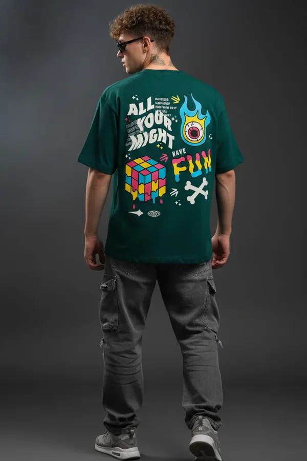 Green_Men's_Cotton_Oversize_T_shirt