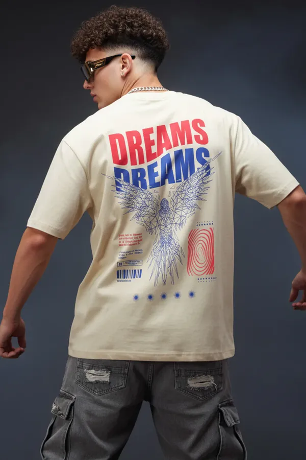 Beige_Men's_Cotton_Oversize_T_shirt