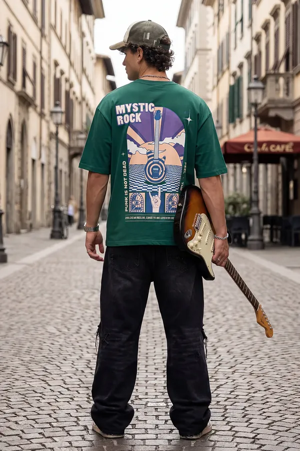 Green_Men's_Cotton_Oversize_T_shirt