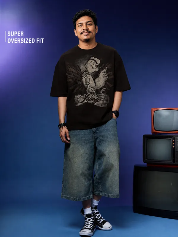 Brown_Men's_Cotton_Oversize_T_shirt