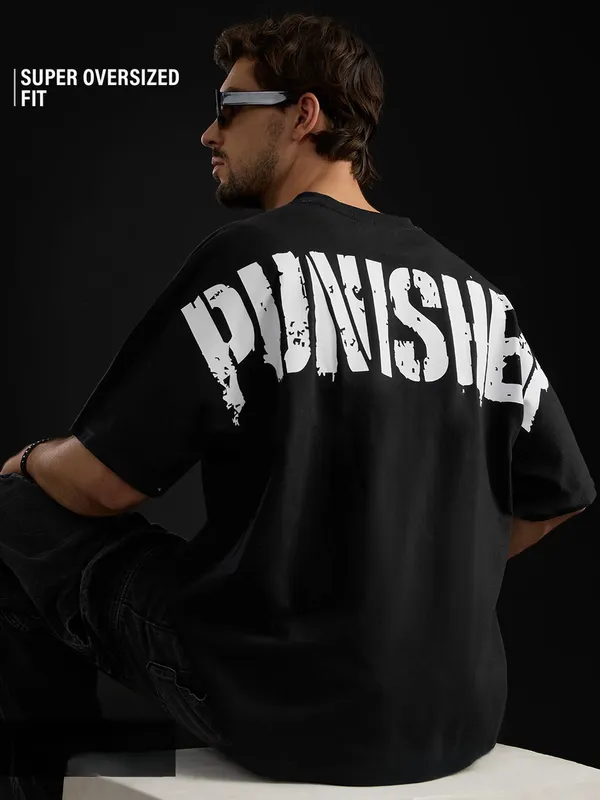 Black_And_White_Men's_Cotton_Oversize_T_shirt
