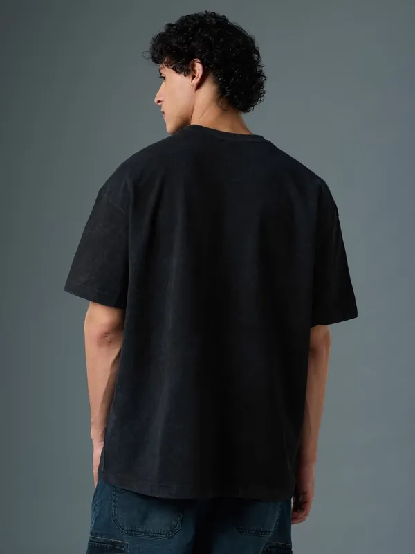 Black_And_Red_Men's_Cotton_Oversize_T_shirt