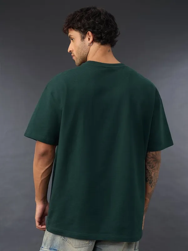 Dark_Green_Men's_Cotton_Oversize_T_shirt
