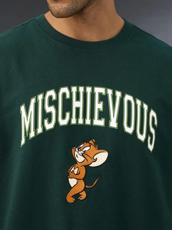 Dark_Green_Men's_Cotton_Oversize_T_shirt