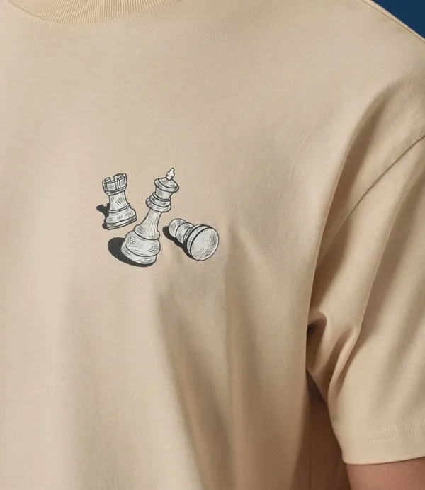 Beige_Men's_Cotton_Oversize_T_shirt