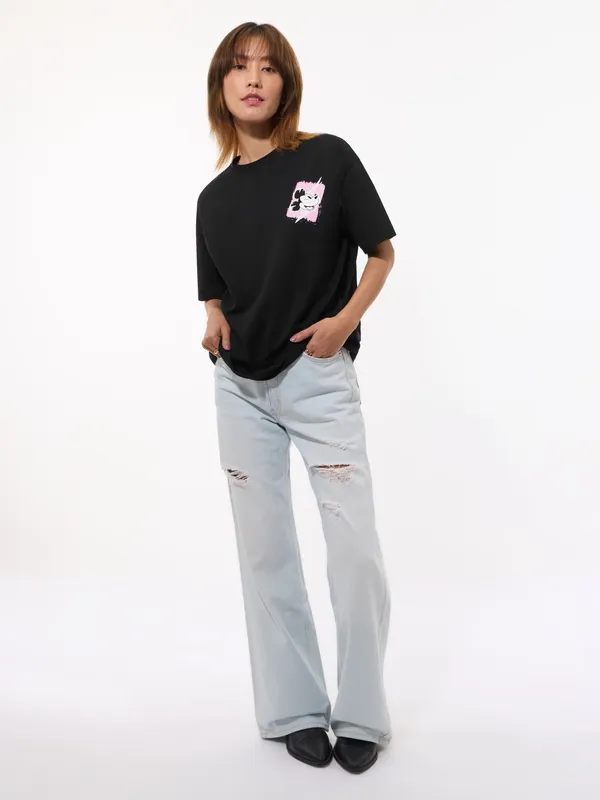 Black_Women's_Cotton_Oversize_T_shirt