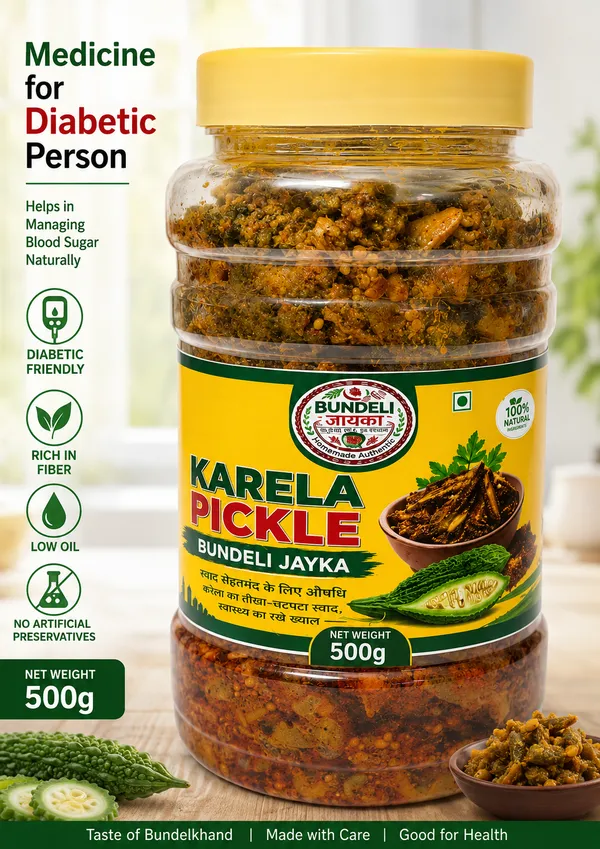 Bundeli_Jayka_Karela_Bitter_Gourd_Pickle_500_G