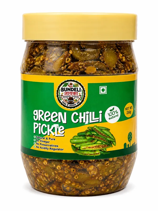 Bundeli_Jayka_Green_Chilli_Pickle_250_G