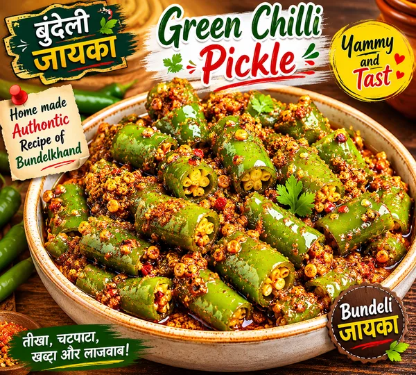 Bundeli_Jayka_Green_Chilli_Pickle_500_G