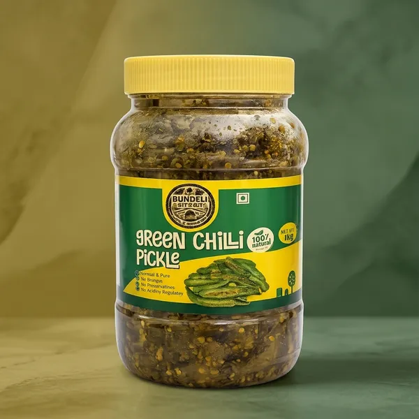 Bundeli_Jayka_Green_Chilli_Pickle_500_G