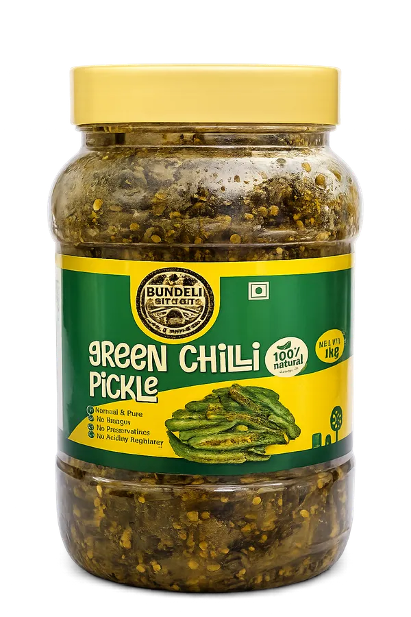 Bundeli_Jayka_Green_Chilli_Pickle_500_G