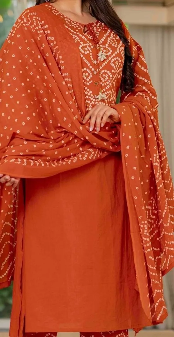 JaipuriSilk.com_Women's_Rust_Orange_Bandhani_Printed_Cotton_Kurta_Pant_Set_with_Cotton_Dupatta_|_Traditional_Ethnic_Wear_|_Festive_&_Casual_Suit_Set
