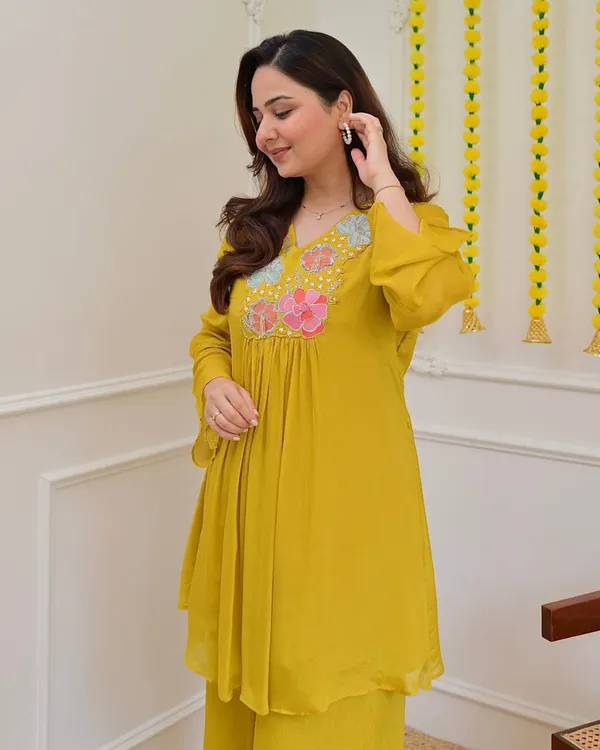 Mustard_Yellow_Floral_Embroidered_A-Line_Kurta_with_Palazzo_Set_for_Women_|_Elegant_Ethnic_Wear_|_Festive_&_Casual_Outfit